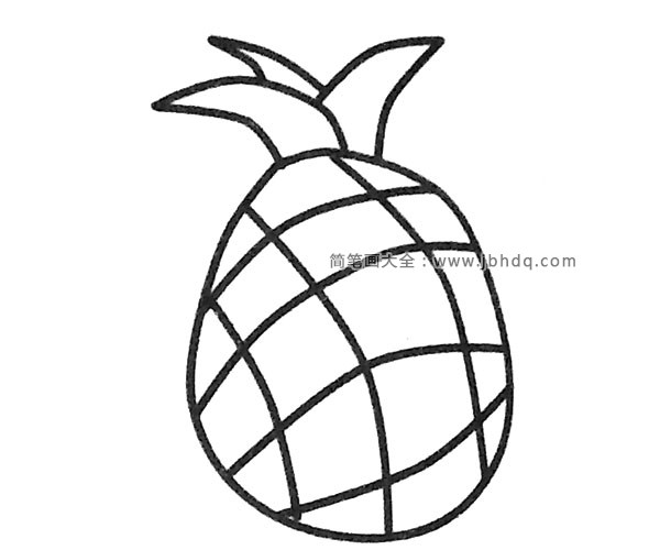 漂亮的菠萝简笔画图片2