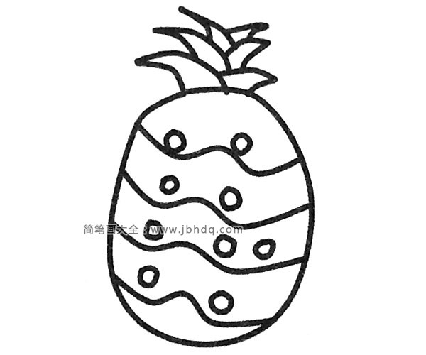 漂亮的菠萝简笔画图片5