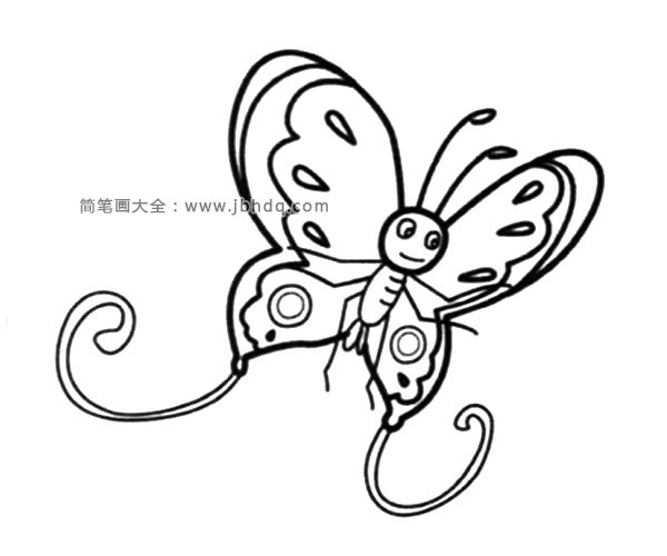 蝴蝶简笔画图片2
