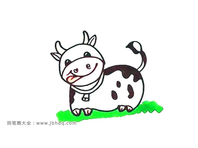 画一头可爱的奶牛