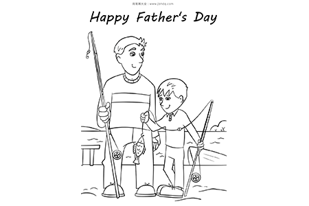 父亲节和爸爸一起钓鱼