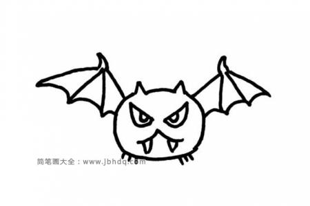 4张简单的蝙蝠简笔画图片
