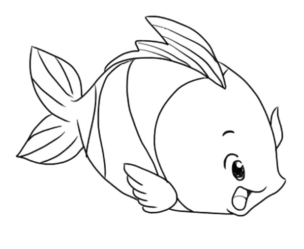 简单活泼的卡通鱼