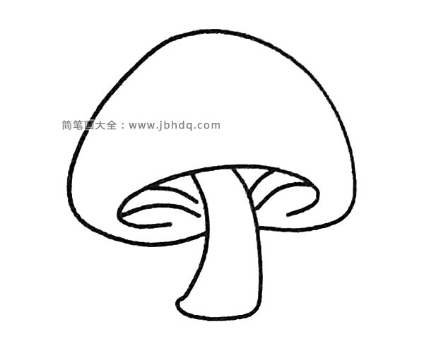 四步学画蘑菇