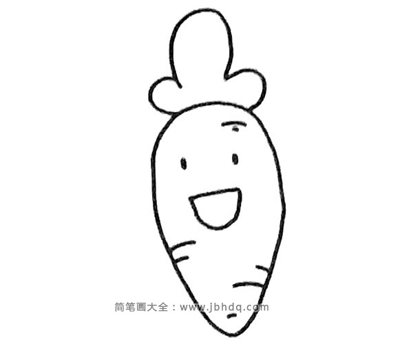 卡通胡萝卜简笔画图片2
