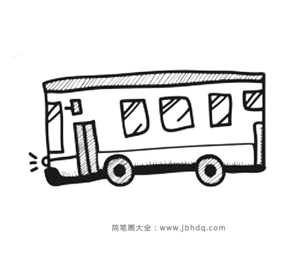 幼儿公共汽车简笔画