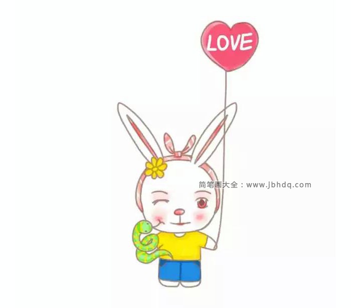 可爱风格的兔子插画1