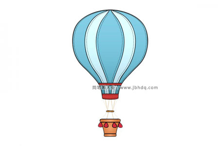 漂亮的蓝色热气球