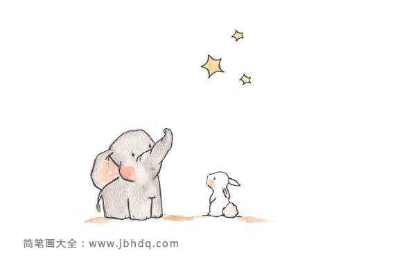 大象和小兔插画图片8
