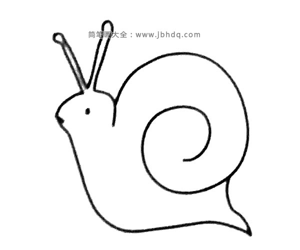 蜗牛简笔画图片1