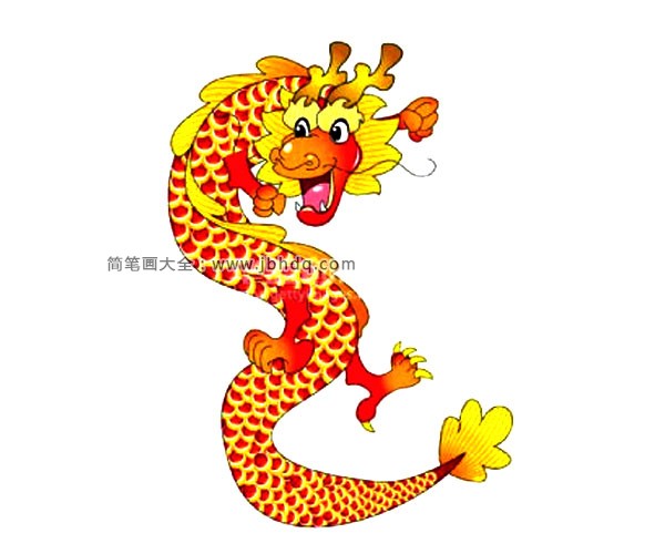 中国风舞龙插画图片1
