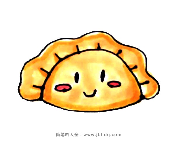 饺子简笔画简单头像图片