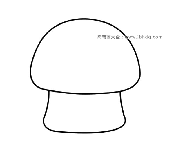 圆圆蘑菇中间画