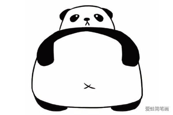 卡通大熊猫简笔画图片3