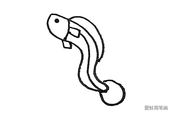 电鳗简笔画画法图片