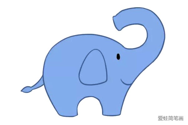 卡通大象简笔画图片3