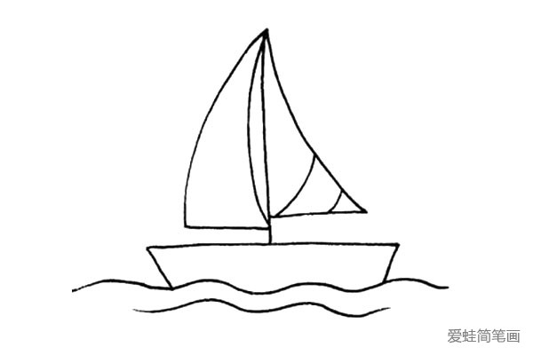 简单易学的帆船简笔画