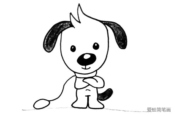 可爱小狗简笔画图片2