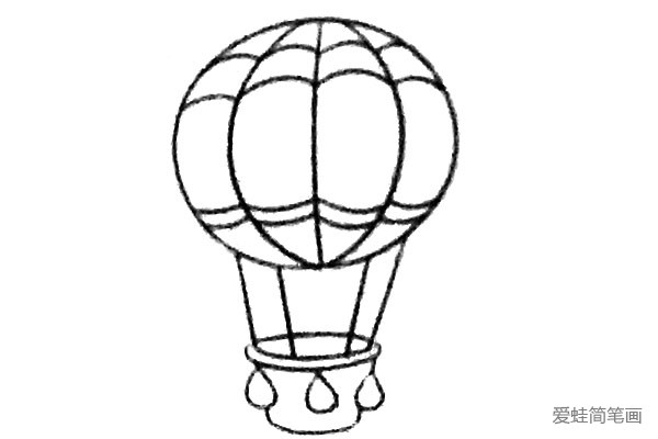 热气球简笔画图片3