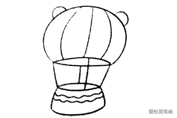 热气球简笔画图片4
