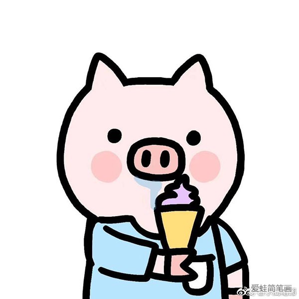 萌萌哒猪猪头表情图片7