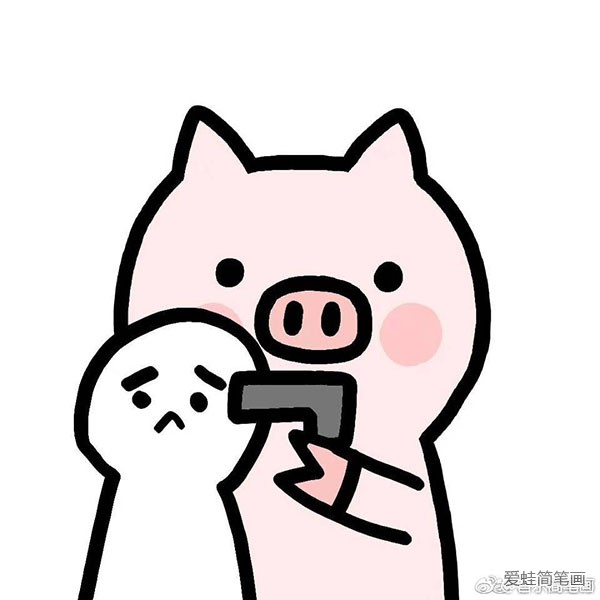 萌萌哒猪猪头表情图片9