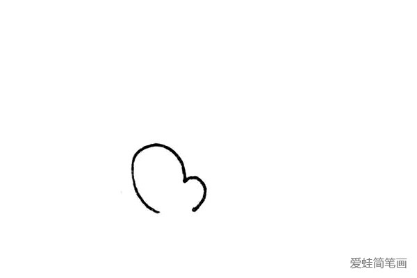 第一步：先用曲线画出仙人掌的外形。