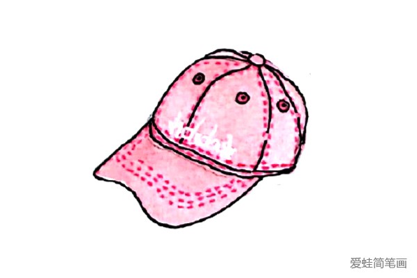一组漂亮的小帽子水彩简笔画
