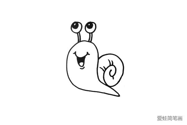 3. 给蜗牛画出它的“家”。