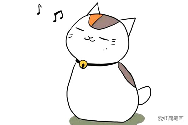正在唱歌的小猫咪怎么画