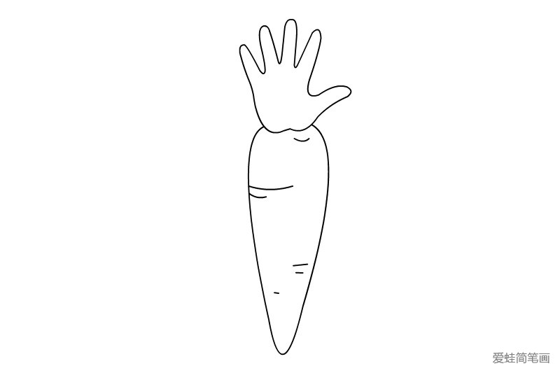 简单的胡萝卜简笔画图片1
