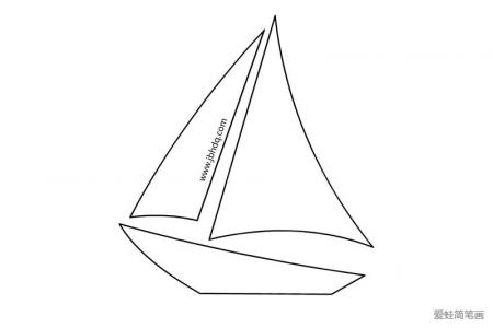 超简单的帆船画法