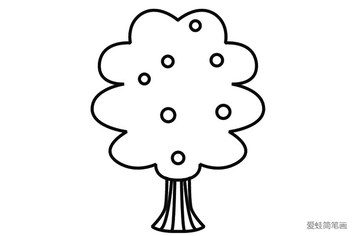 简单的果树简笔画图片2