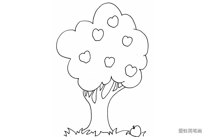 简单的大树简笔画图片2