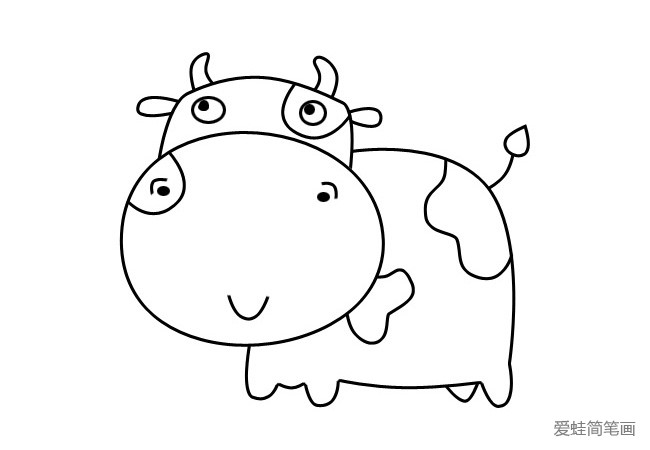 3张牛的简笔画图片