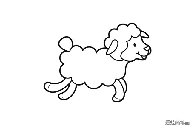 简单的小羊简笔画图片3