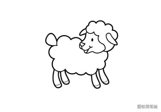 简单的小羊简笔画图片2