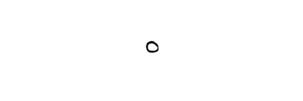 1.先画一个小圆，作为月亮帽子的装饰球。
