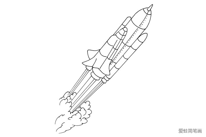 火箭简笔画图片2