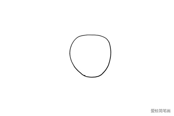 1.小朋友们知道活泼的图图小脑袋怎么画吗？很简单哦，在画板上画出一个圆圈就好啦！