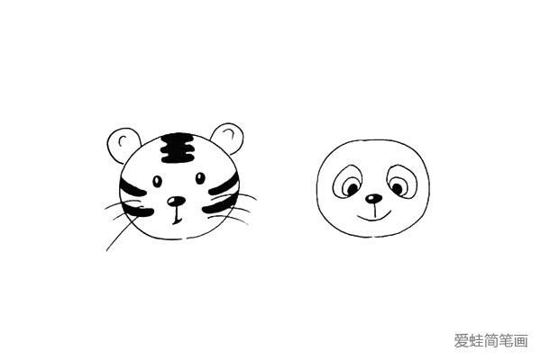 第十一步:在画上熊猫的鼻子和嘴巴.鼻子留出高光。