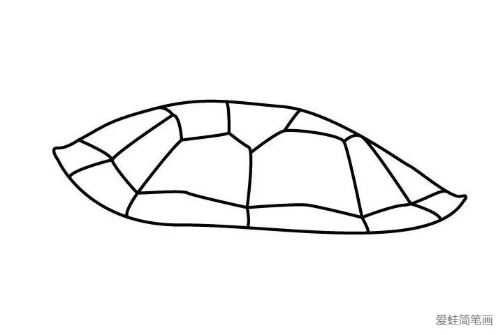 3.继续在龟壳里作画喔~ 形状有些难画，多加注意。
