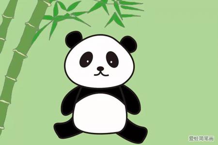 画国宝大熊猫简笔画
