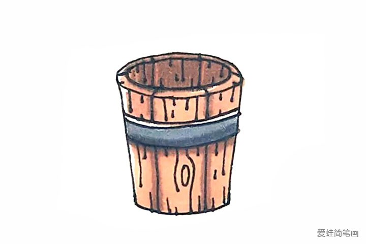 木桶怎么画