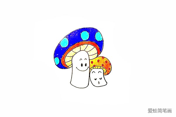 小蘑菇怎么画