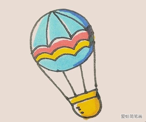 简笔画之热气球