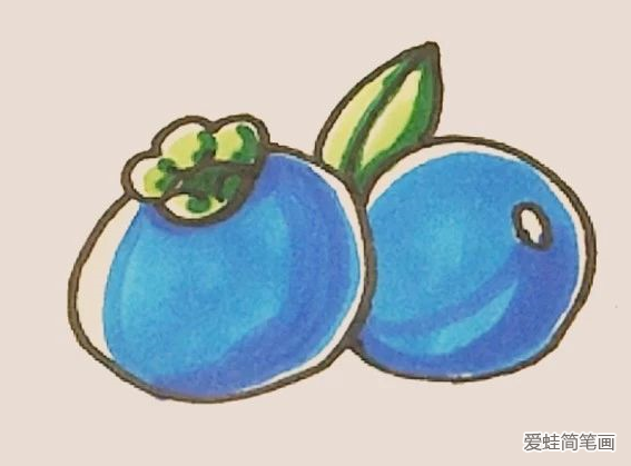 简笔画之蓝莓
