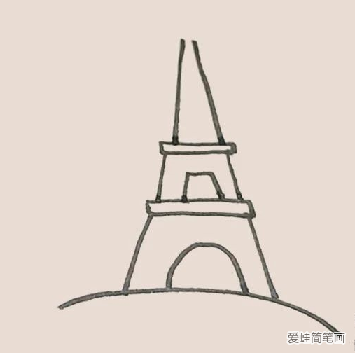 简笔画之埃菲尔铁塔