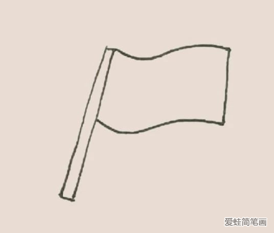 简笔画之赛车旗帜