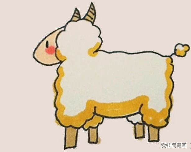 简笔画之绵羊